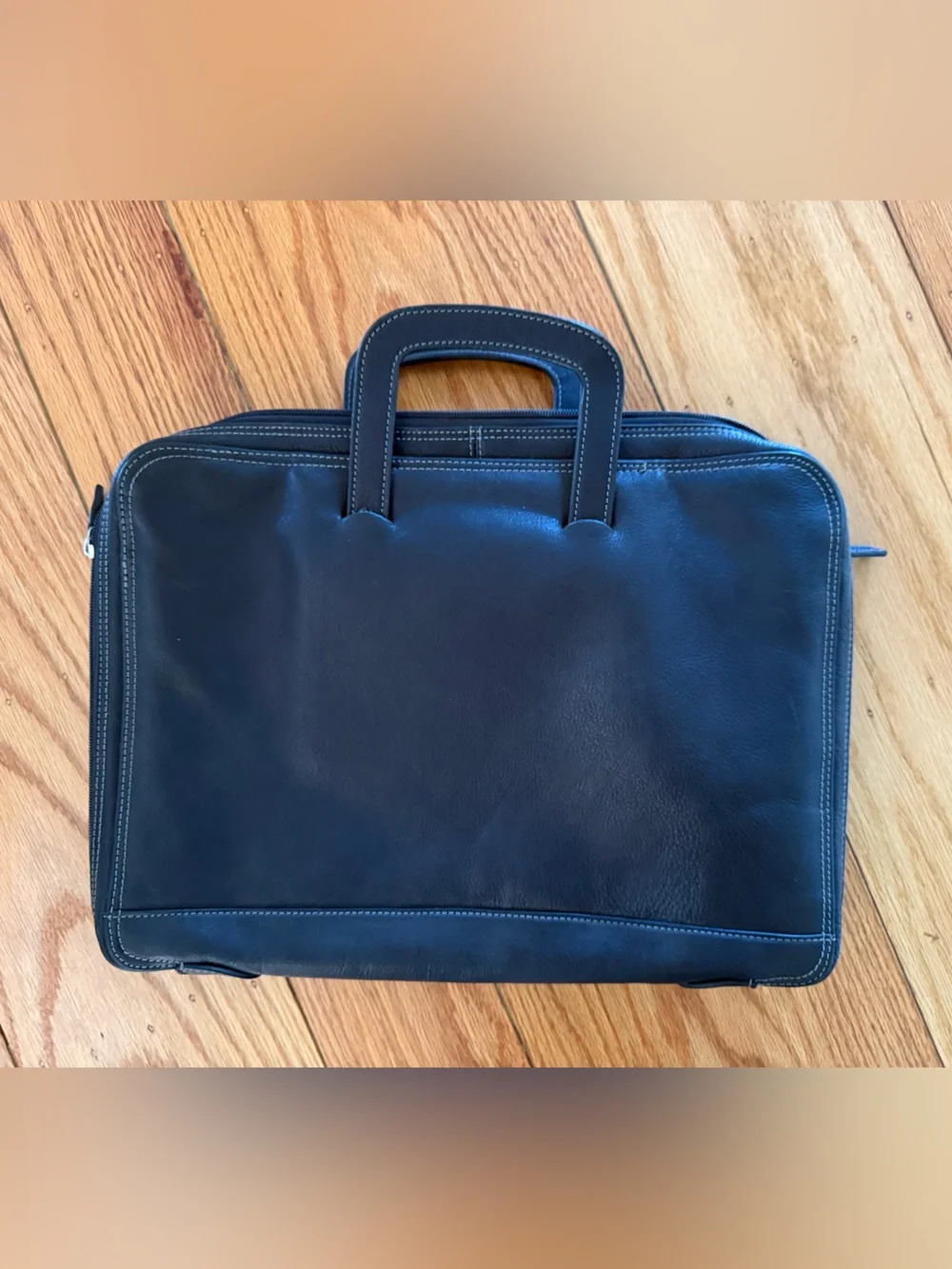 Leather Laptop Case - Black